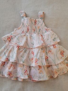 Janie and Jack Pink Floral Infant Dress